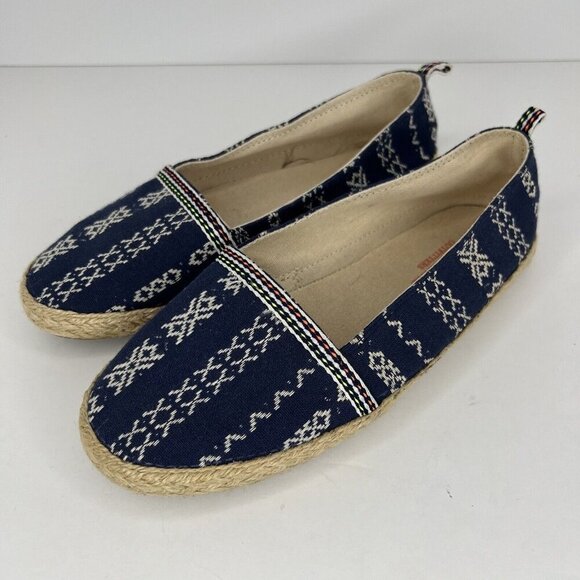 American Eagle Outfitters Shoes - American Eagle Aztec Navy Blue Comfort Flats Womens Size 7 Espadrille Shoes